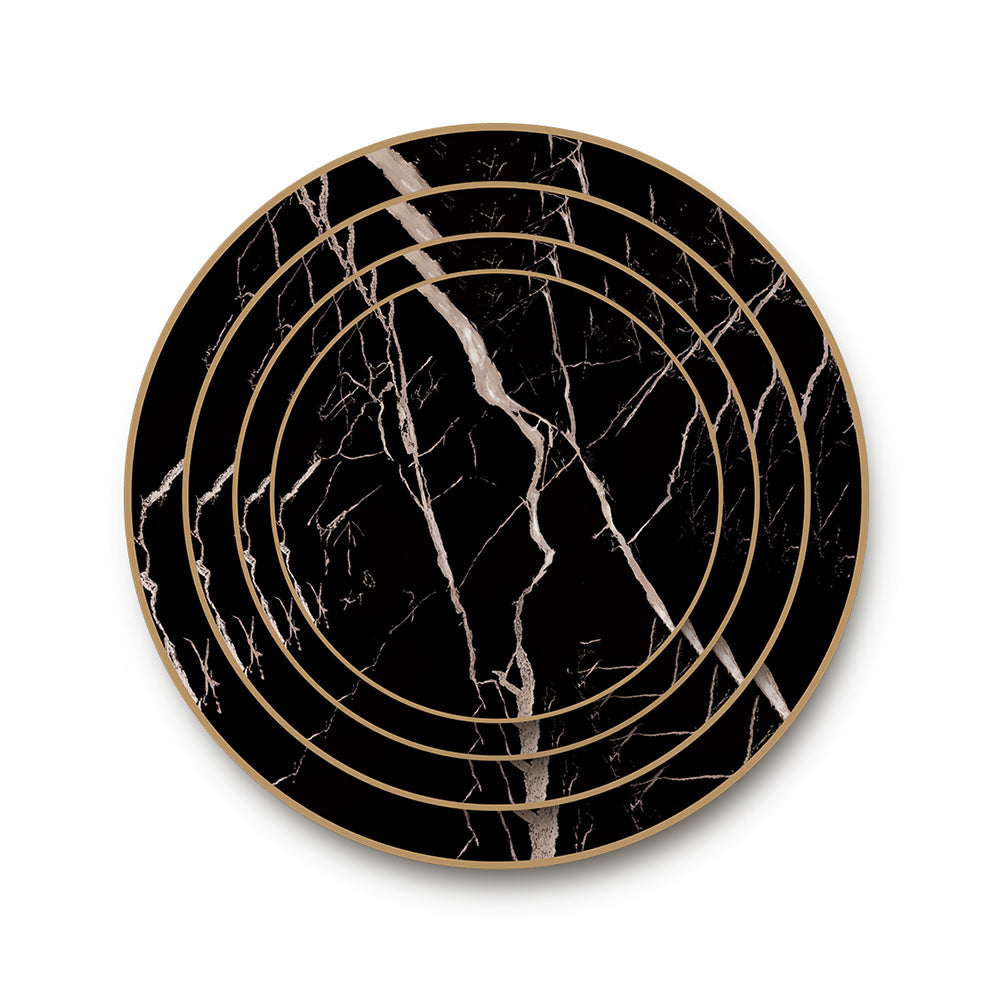 MARQUINA MARBLE DINNER PLATES