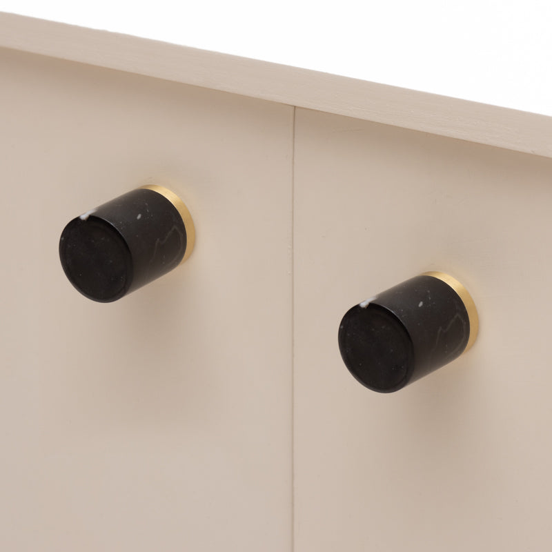 MARQUINA MARBLE & BRASS KNOBS 10 PIECE SET