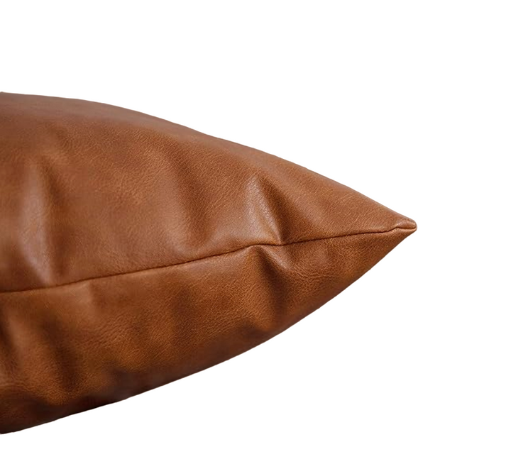 VEGAN LEATHER CUSHION COVER