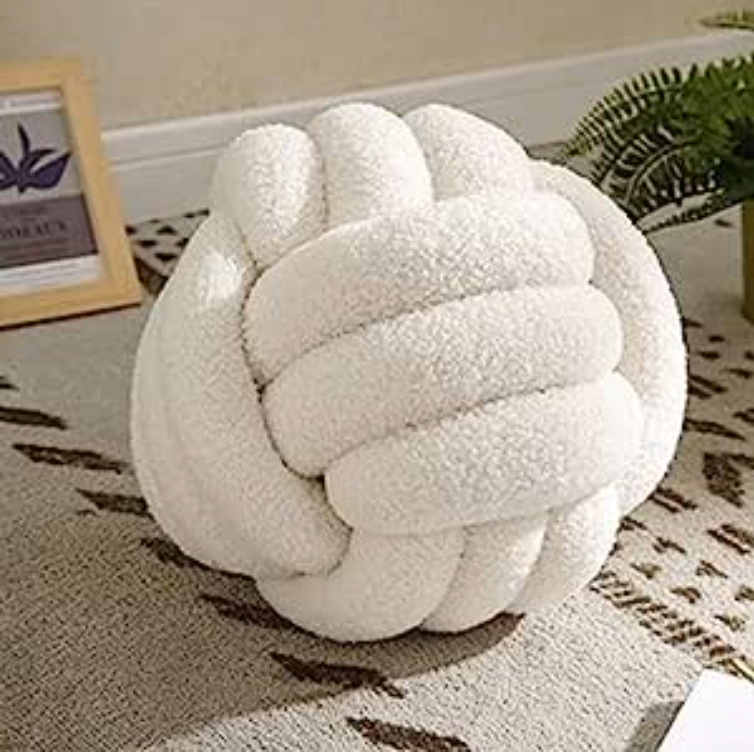 28 CM 11 INCHES DECORATIVE KNOT ACCENT CUSHION