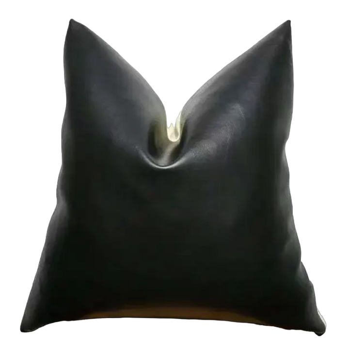 VEGAN LEATHER CUSHION COVER